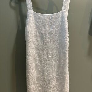12th Tribe White Embroidered Wedding Dress